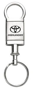 Toyota Highlander Satin Chrome Valet Keychain - Picture 1 of 4