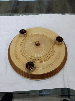 Vintage Lightolier Cast Iron Ceiling Light - Image 1 of 4