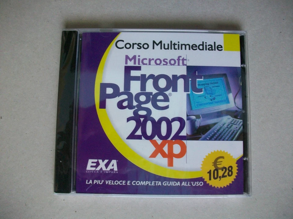 microsoft FRONTPAGE 2002 XP - corso multimediale su cd rom - NUOVO, SIGILLATO - Immagine 1 di 1