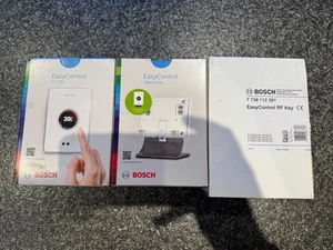 WORCESTER BOSCH EASYCONTROL CT200 WIRED/WLESS THERMOSTAT + STAND + CONTRL RF KEY - Picture 1 of 10