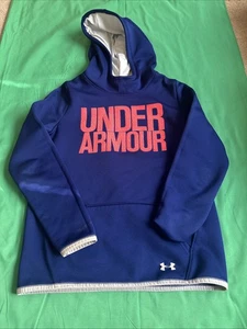 Sudadera con Capucha Under Armour Storm Suelta Cold Gear - Juvenil Grande YLG AZUL USADA EN EXCELENTE CONDICIÓN - Imagen 1 de 24
