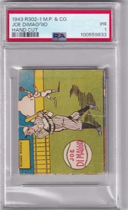 1943 R302-1 M.P. & Co Joe DiMaggio PSA 1 - New York Yankees - Bild 1 von 2