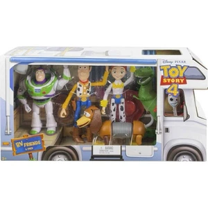 Toy Story 4 RV FRIENDS 6 FIGURE PACK Set: Forky Jessie Buzz Woody Rex & Slinky  - Foto 1 di 5