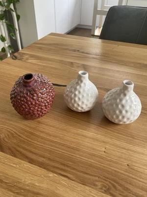 Vasen 3x, sehr modern und zeitlos, kleine Vasen!  - Bild 1 von 4