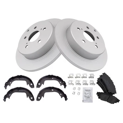 TRQ BKA53872 Disc Brake Kit For Toyota Prius V 2012-2017 Rear 446630280 Foto 1 de 4