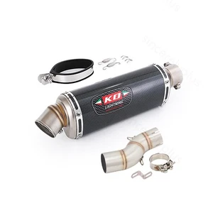 Slip-On For Suzuki SFV650 2009-2016 Exhaust Muffler Tube Middle Pipe Link System - Picture 1 of 16