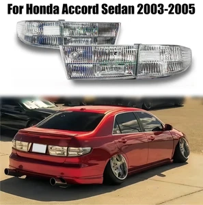 Crystal Clear Lens Brake Tail Light W/Turn Signal for Honda Accord Sedan 2003-05 - Bild 1 von 12