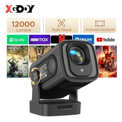 XGODY Mini Beamer 4K FHD Heimkino Android Projektor 5G WiFi Bluetooth 18000Lumen - Bild 1 von 4
