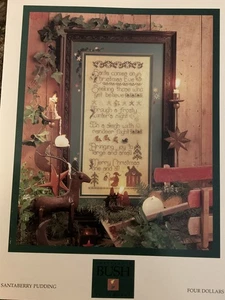 Santaberry Pudding Cross Stitch - Vintage 1996 - Picture 1 of 4