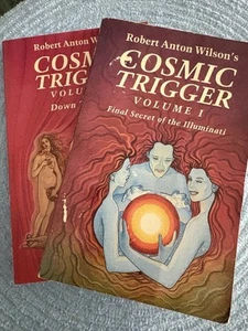 Robert Anton Wilson Cosmic Trigger Volumes 1 & 2 - Picture 1 of 3