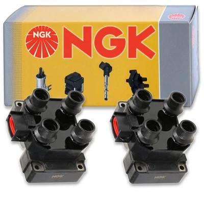 Bobina de encendido NGK de 2 piezas para Ford E-150 Econoline Club Wagon 1997-1999 4,6 L RW Foto 1 de 4