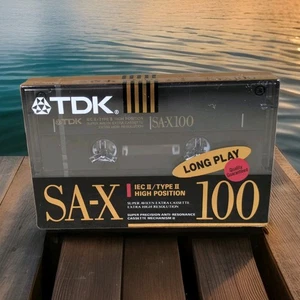 Cinta casete de audio TDK SA-X 100 tipo II vintage 1990 con Alemania nueva sellada - Imagen 1 de 6