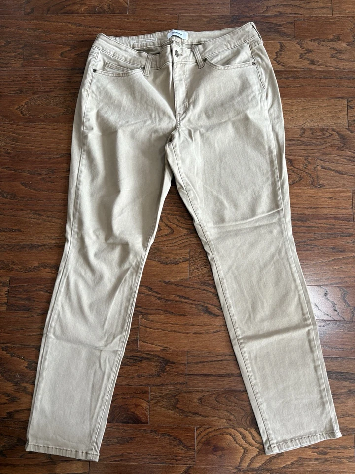 Sonoma Skinny Khaki Pants Women’s Size 14 Cotton Blend Stretch - Image 1 of 4