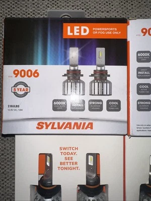 Sylvania 9006 LED Powersports Or Fog Use Only Headlight Bulbs. Set Of 2 - Image 1 of 4