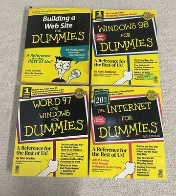 For Dummies Book Lot Internet Windows 98 Building A Website Word 97 - Image 1 of 4