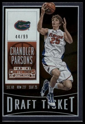 Boleto del draft de Chandler Parsons #16 2015 Panini Contenders #/99 Foto 1 de 2