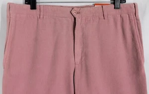 ©¿©¬_VERY_SOFT_$699 ISAIA_100% BRUSHED_COTTON_COLOR=RASPBERRY_YOGURT W35.5 15063 - Picture 1 of 6
