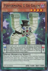 Yu-Gi-Oh! Performapal U Go Golem MACR-EN004 Rare Unlimited NM - Picture 1 of 2