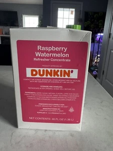 Dunkin Donuts Raspberry Watermelon Refresher Concentrate **MAY 6 EXP** - Picture 1 of 1