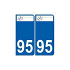 95 us logo autocollant sticker plaque immatriculation ville