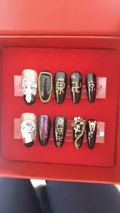 Handcrafted Tokyo Revenger Reusable False Nails 10pc Set - Picture 1 of 3