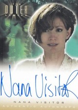 THE OUTER LIMITS:SEX,CYBORGS & SCIENCE FICTION - A5 NANA VISITOR AUTOGRAPH CARD