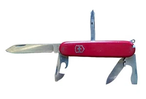 Victorinox Officier Suisse Swiss Army Knife Rostfrei Red 6 Blade Multi-Function - Picture 1 of 4