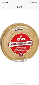 New Kiwi Shoe Conditioning Oil Leather Care for Shoes, Boots, Furniture, Jacket - Picture 1 of 5