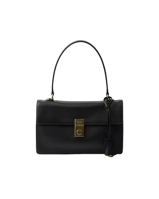 PRADA Soft Sound Medium $4000 Black Leather Shoulder Bag New & Authentic - Image 1 of 4