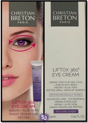 Christian BRETON | LIFTOX 360 EYE CREAM | Argan - Aloe Vera - Snake Venom 15ml Foto 1 de 3