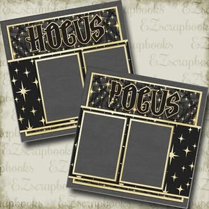 Hocus Pocus - 2 Premade Scrapbook Pages - EZ Layout 5332 - Picture 1 of 2