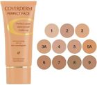 Coverderm Perfect Face Waterproof Make Up 24h Lasting Spf 20 In 11 Shades 30ml