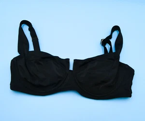 Victorias Secret 34DDD Black Underwired Cutout Push Up Wide Strap Bikini Top New - Picture 1 of 8