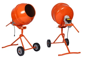 5 Cu. Mezclador de concreto portátil Ft 1/2 HP motor mezclador de cemento eléctrico 23 RPM - Imagen 1 de 12