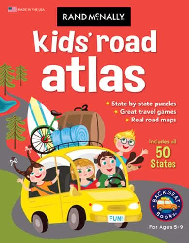 Rand Mcnally Kids' Road Atlas by Rand McNally (2022, US-Tall Rack Paperback)