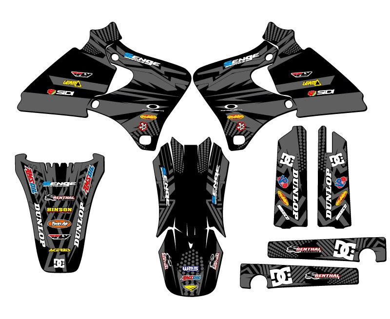 Kit de gráficos 1998-2002 YZ 426 F MAYHEM preto Senge compatível com Yamaha - Imagem 1 de 1