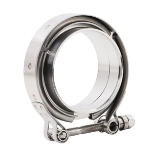 Lencool Racing 2.75" Inch V Band Clamp With Flange Male Female Stainless Steel - Bild 1 von 13