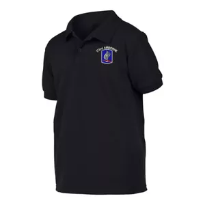Polo Militar Negro 173RD AEROTRANSPORTADO - Imagen 1 de 2