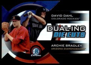 2014 Bowman Chrome Dualing Die Cut Refractors David Dahl/Archie Bradley Arizona