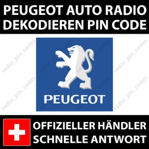 PEUGEOT RADIO DEKODIEREN PIN CODE 106 107 206 208 307 407 CLARION CONTINENTAL - Bild 1 von 6