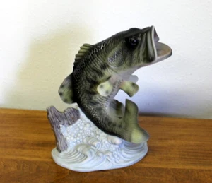 Vintage 1988 Homco Masterpiece Porcelain Fish Large Mouth Fish - Picture 1 of 4