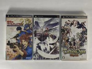 Lot3 PSP Valkyria Chronicles 2 & Valhalla Knights & Tactics Ogre Let Us Cling T. - Picture 1 of 24