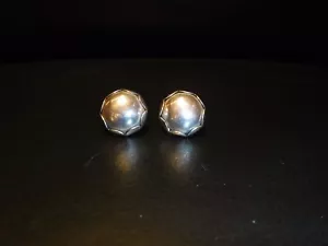 Georg Jensen Handwrought Sterling Silver Earrings-Screwback - Picture 1 of 4