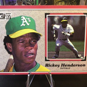 1983 Donruss Action All-Stars Rickey Henderson #22 Oakland Athletics