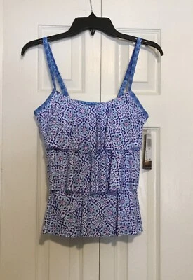 Beach House Womens Sz 8 Tankini Top No Wire Adj Straps  NWT MSRP$69 - Image 1 of 4