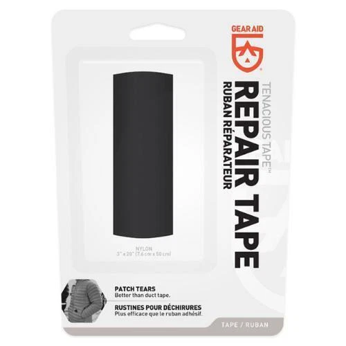 Gear Aid Tenacious Clean Tape 3x20 Black McNett 10689 Medium
