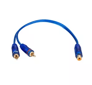 Cable Y uno RCA hembra a dos macho adaptador de audio para automóvil TY-2M - Imagen 1 de 1