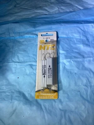 Упаковка с 2 огнестойкими резисторами NTE 10 Вт 5,1 Ом 5% NTE10W5D1 Mede в США - Изображение 1 из 2