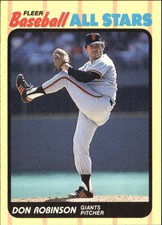 1989 Fleer Baseball All-Stars San Francisco Giants Card #36 Don Robinson