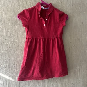 Gap Kids size small 6-7 Girls red Cotton Polo Dress school uniform casual - Picture 1 of 5